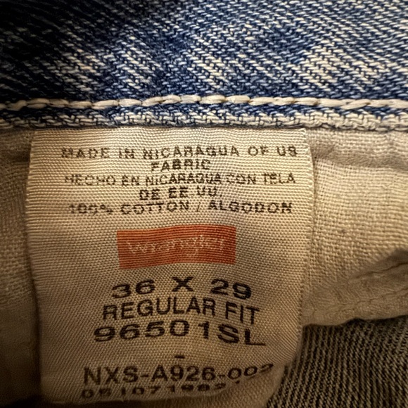 Wrangler Light Blue Regular Fit Men's Jeans - Picture 4 of 5